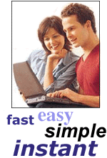 Man Woman at Computer